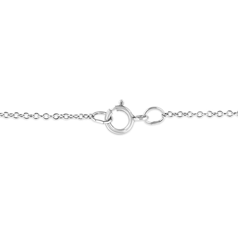 Bids.com .925 Sterling Silver Prong-Set Diamond Accent Starfish 18" Pendant Necklace (I-J Color, I1-I2 Clarity) Necklaces