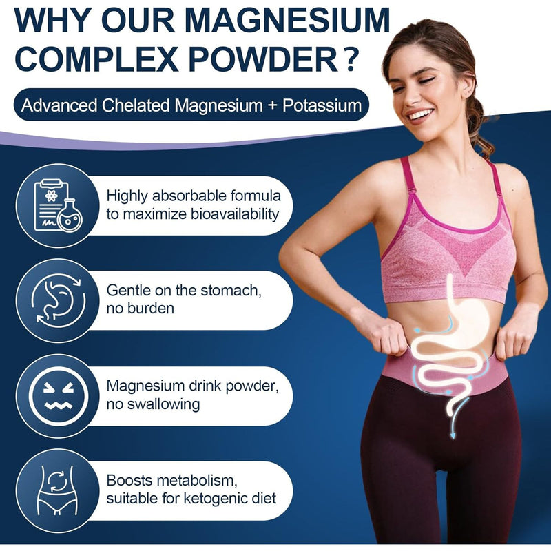 Nature Target Magnesium Powder Supplement, 10.58 OZ Magnesium Glycinate