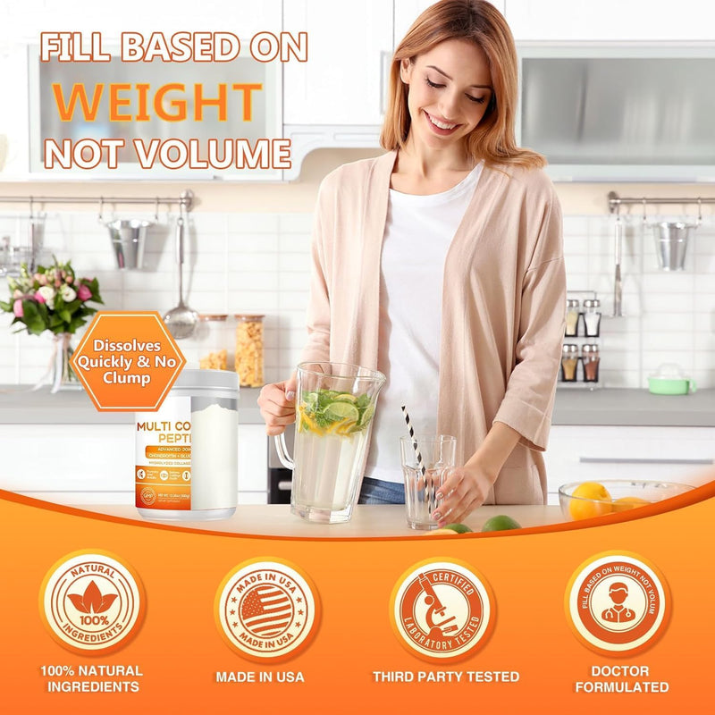 Nature Target Multi Hydrolyzed Collagen Peptides, 10 Billion CFUs, 12.35 OZ Collagen