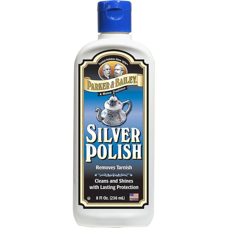 Parker & Bailey Parker & Bailey Silver Polish Gently Cleans Polishes and Protects White Formula 8 oz Health & Beauty