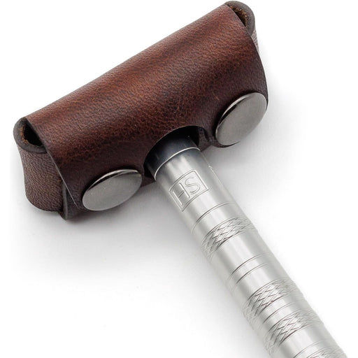 Henson Henson Brown Leather The Henson Razor Head Cover Razor Head Cover
