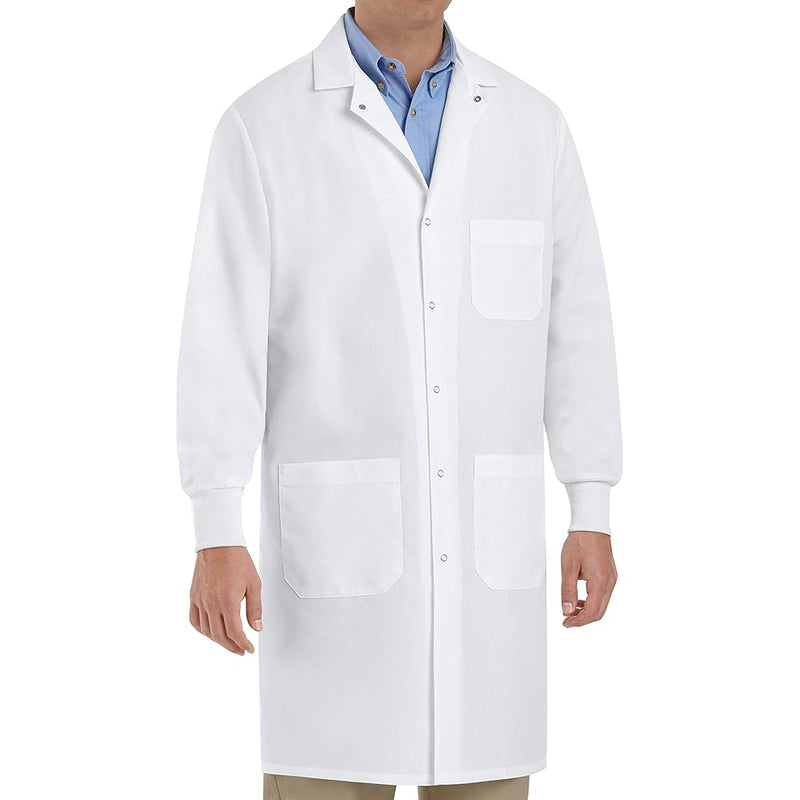 Medisca Disposable Lab Coats with Knitted Collar and Cuffs, Size Medium (10-Pack) Medical
