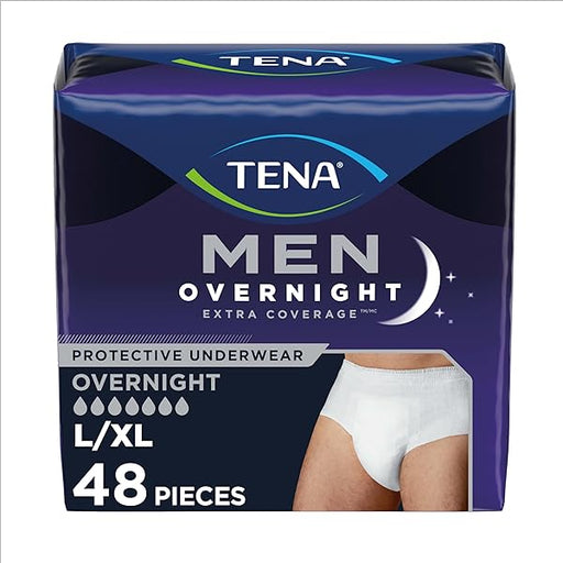 Tena TENA Incontinence Underwear for Men, Maximum Plus Absorbency, Cottony-Soft Fabric, Men's Underwear for Bladder Control, X-Large, 56 ct (Packaging May Vary) Diapers