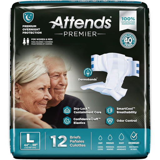 Attends Attends Premier Adult Disposable SmartCool® Briefs L 44-58" 12x Health Care