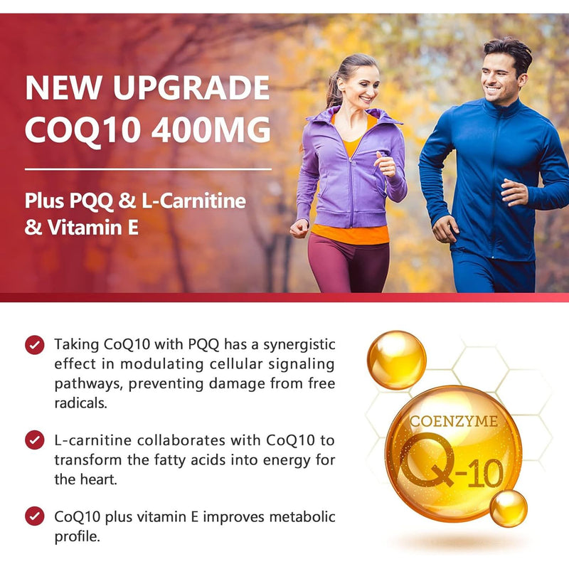Nature Target CoQ10 + PQQ + L-Carnitine, 400mg, 120 Softgels CoQ10