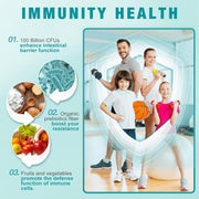 Nature Target 5-in-1 Digestive Health Probiotics, 100 Billion CFUs, 200mg, 90 Veggie Capsules Probiotic