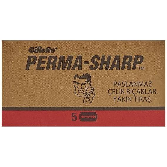 Gillette Gillete Perma-Sharp Double Edge Razor Blades - 20x5 Pack Razor Blades