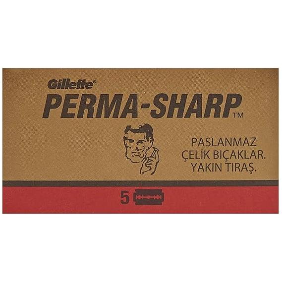 Gillete Perma-Sharp Double Edge Razor Blades - 20x5 Pack