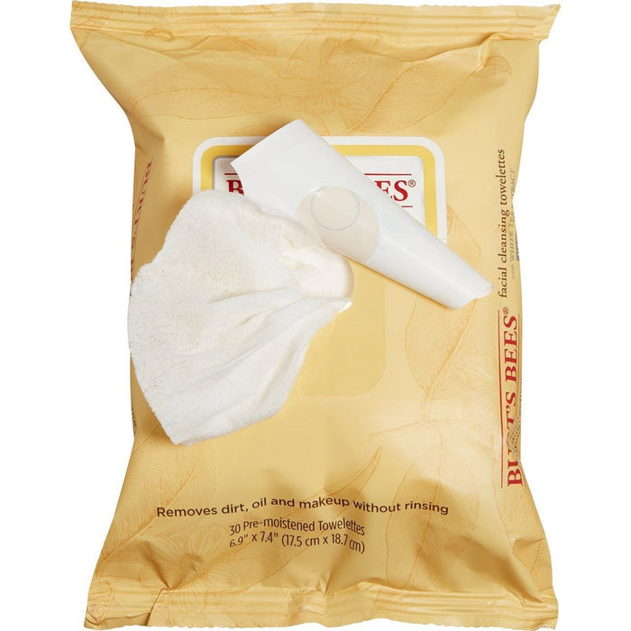 Burt's Bees Facial Cleansing Towelettes With White Tea Extract 2pk