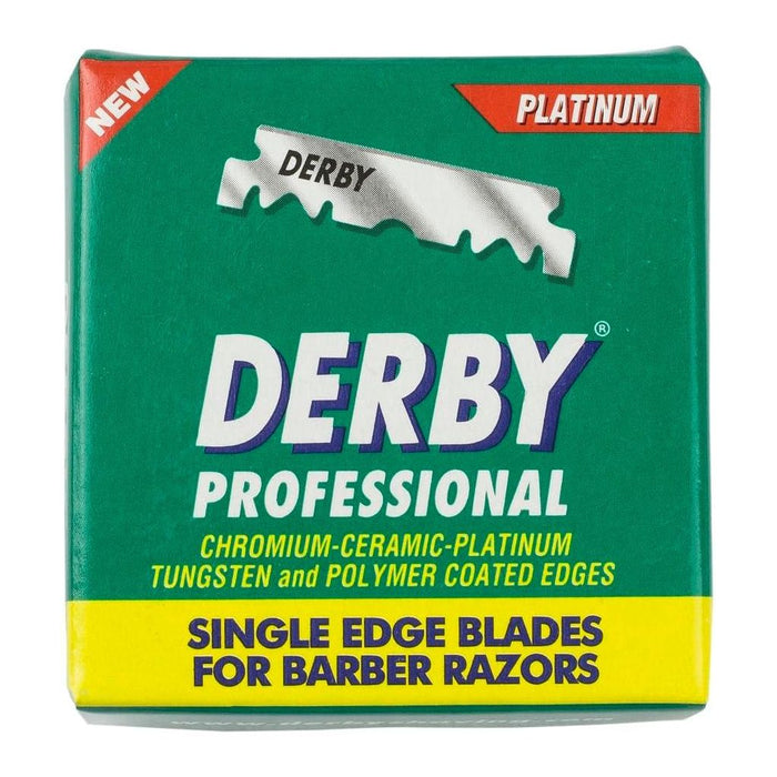 The Shave Factory Straight Edge Razor Kit (300 / Derby Professional Single Edge Razor Blades)