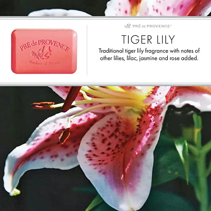 Pre De Provence Tiger Lily Shea Butter Enriched Vegetable Soap 150g