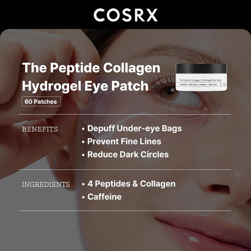 AsiaBeautyMall Cosrx The Peptide Collagen Hydrogel Eye Patch Eye Mask