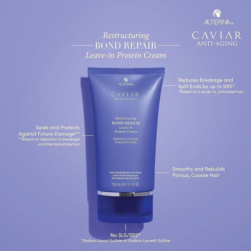 Alterna Alterna Caviar Restructuring Bond Repair Leave-in Protein Cream 5.1 oz Hair Treatment Cream