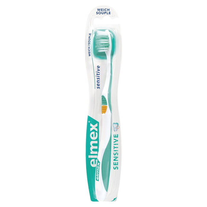Elmex Sensitive Professional Toothbrush Extra Supple - Colour: Green - Blue - 0.80 Oz