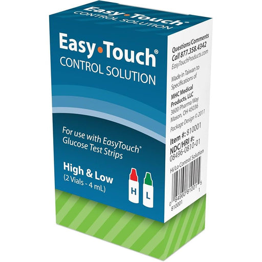 Easy Touch EasyTouch HealthPro Control Solution (High & Low Levels) Blood Glucose Meters