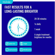 MySmile Prefilled Teeth Whitening Trays w/ 12% Hydrogen Peroxide Teeth Whitening