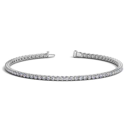 Bids.com Lab Grown Round Diamond Tennis Bracelet in 14k White Gold (2 cctw F/G  VS2/SI1) Bracelets