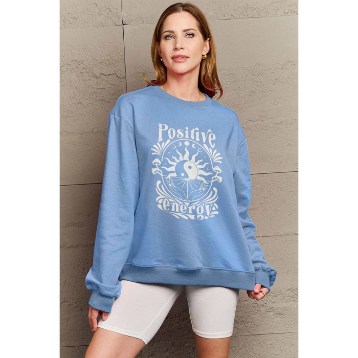 Simply Love POSITIVE ENERGY Graphic Sweatshirt