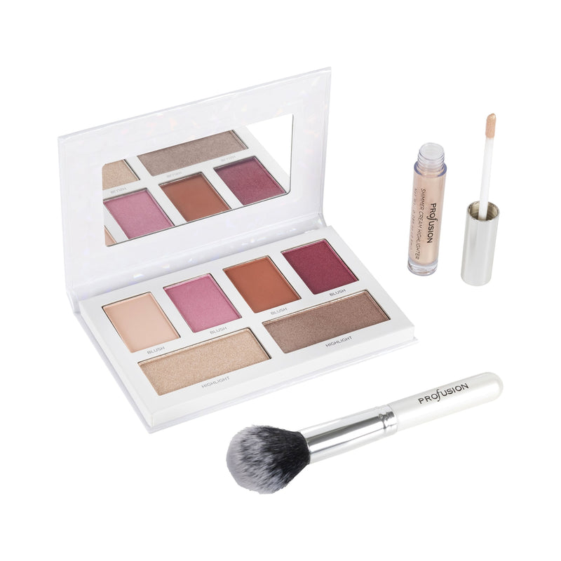 Profusion Cosmetics White Crystals Cheek Collection Box Face