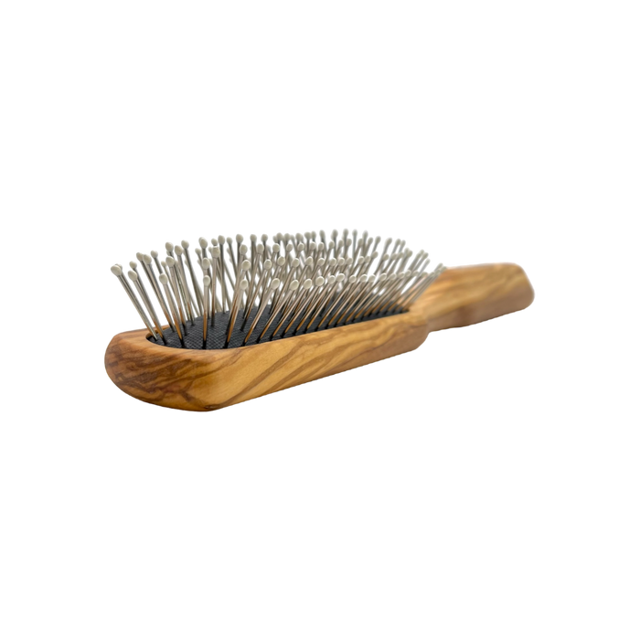 Dural Wooden Rubber Cushion Brush Steel Pins with Plastic Tips