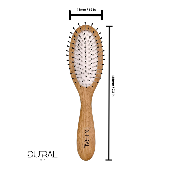 Dural Beech Wood Hair Brush Steel Pins with Ball Tips