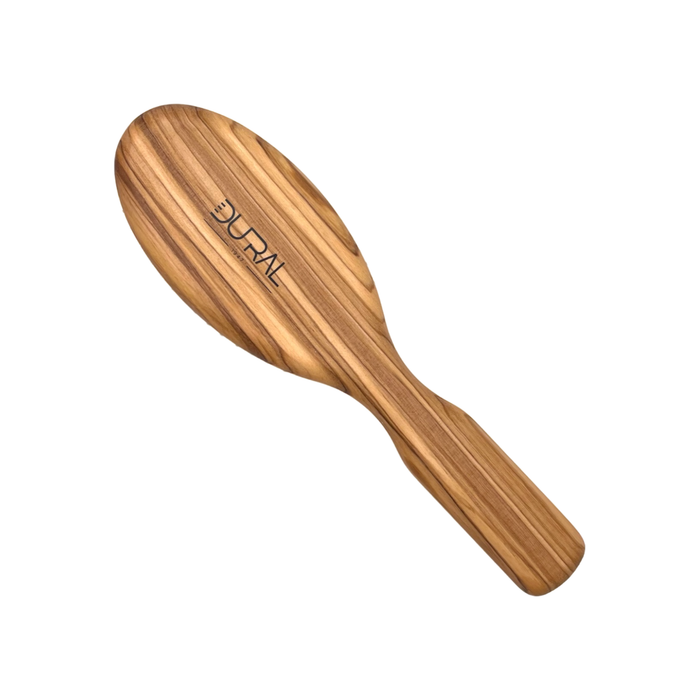 Dural Olive wood hair brush with rubber cushion, steel pins with ball tips