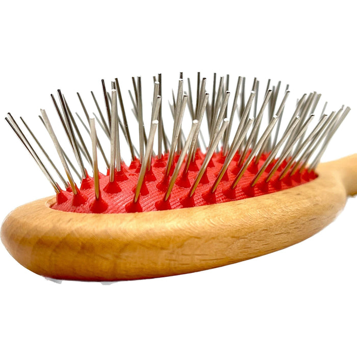 Dural Hair Brush Beech Wood Oiled Steel pins without ball tips