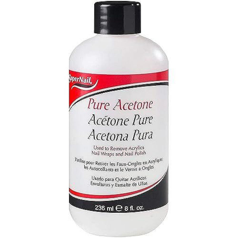 Super Nail Super Nail Pure Acetone Polish Remover, 8 Fl Oz Nail Polish Removers Lavender