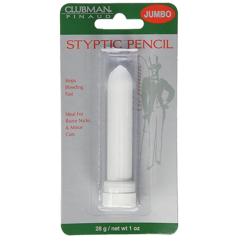Clubman Pinaud Clubman Pinaud Styptic Pencil Jumbo Size – Professional Nick & Cut Relief, 1 oz Styptic Pencils Dark Gray