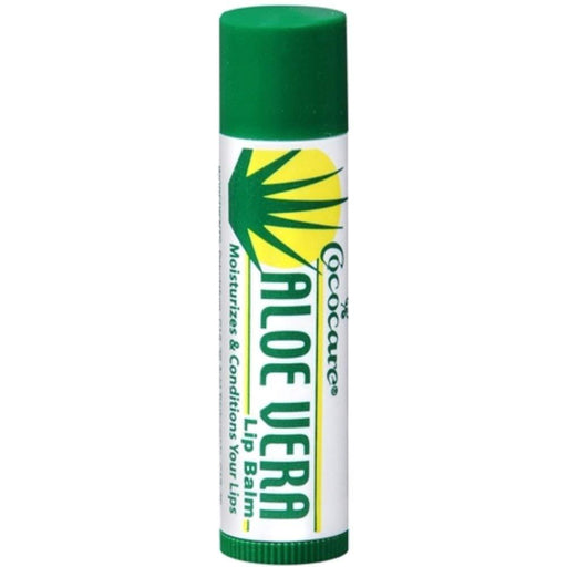 Cococare Cococare Aloe Vera Lip Balm 0.15 Oz Lip Balms & Treatments Dark Green
