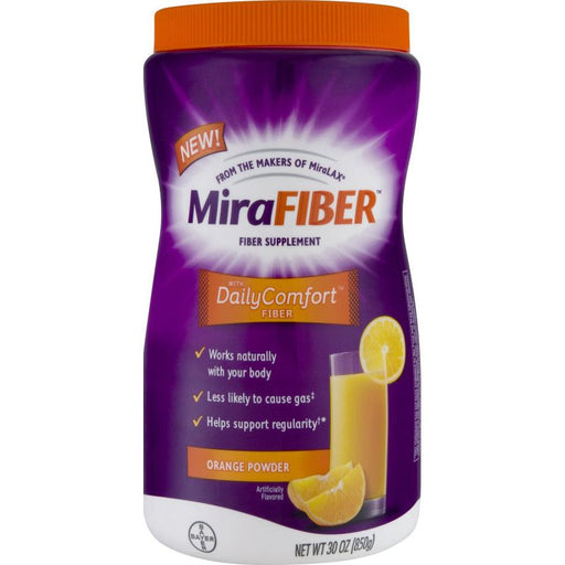 MiraFiber MiraFiber Supplement, With Daily Comfort Orange Powder Vitamins & Supplements
