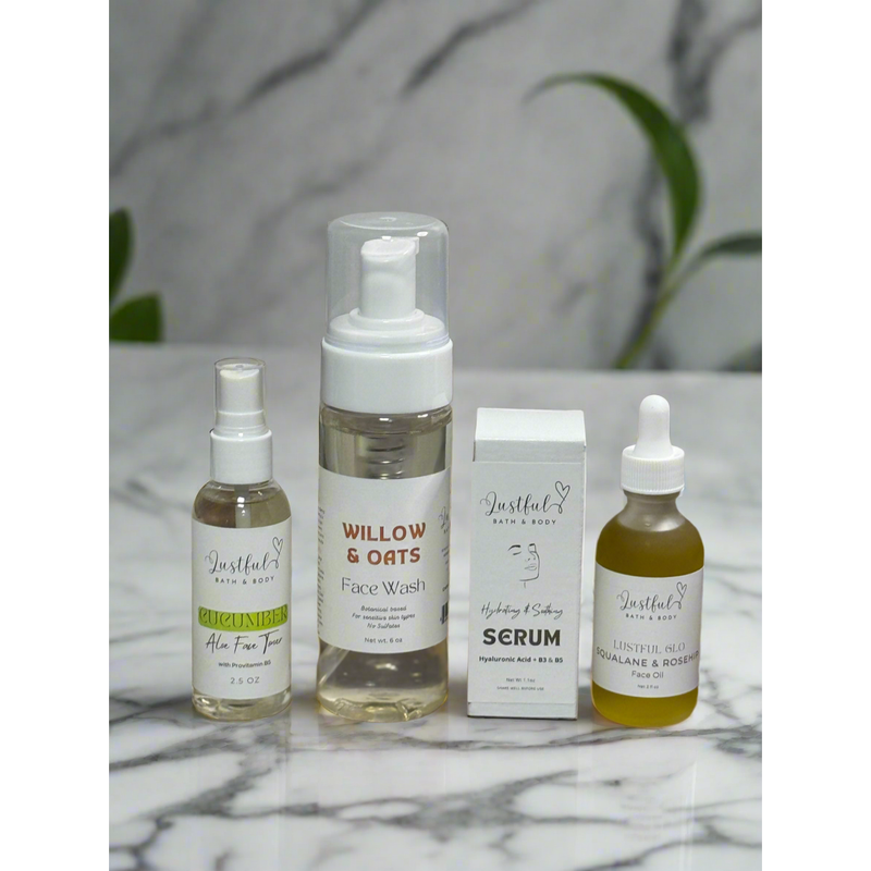 Lustful Bath, LLC LUSTFUL GLO ULTIMATE FACE CARE KIT Facial Cleansing Kit