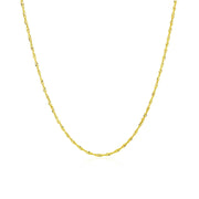 Bids.com 10k Yellow Gold Singapore Chain 1.0mm Necklaces