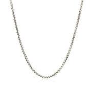 Bids.com 14k White Gold Round Box Chain 1.7mm Necklaces