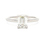 Bids.com .98ct Moissanite  Sterling Silver Rings