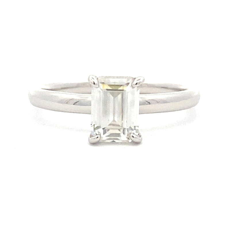 Bids.com .98ct Moissanite  Sterling Silver Rings
