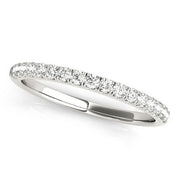 Bids.com 14k White Gold Diamond Scallop Setting Wedding Band (1/3 cttw) Rings