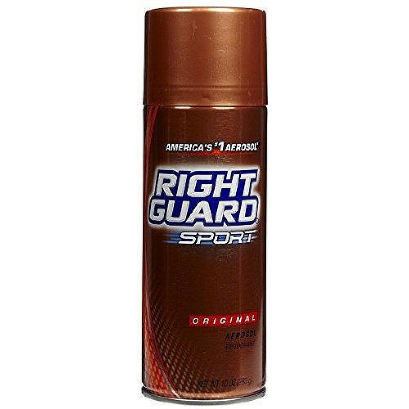 Right Guard Right Guard Sport Deodorant Aerosol Spray, Original, 8.5 Ounce Deodorant Dark Red