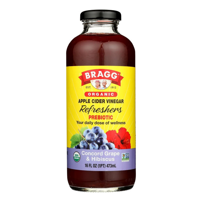 Cozy Farm - Bragg Apple Cider Vinegar Hibiscus Refresh, 16 Fl Oz (Case Of 12)