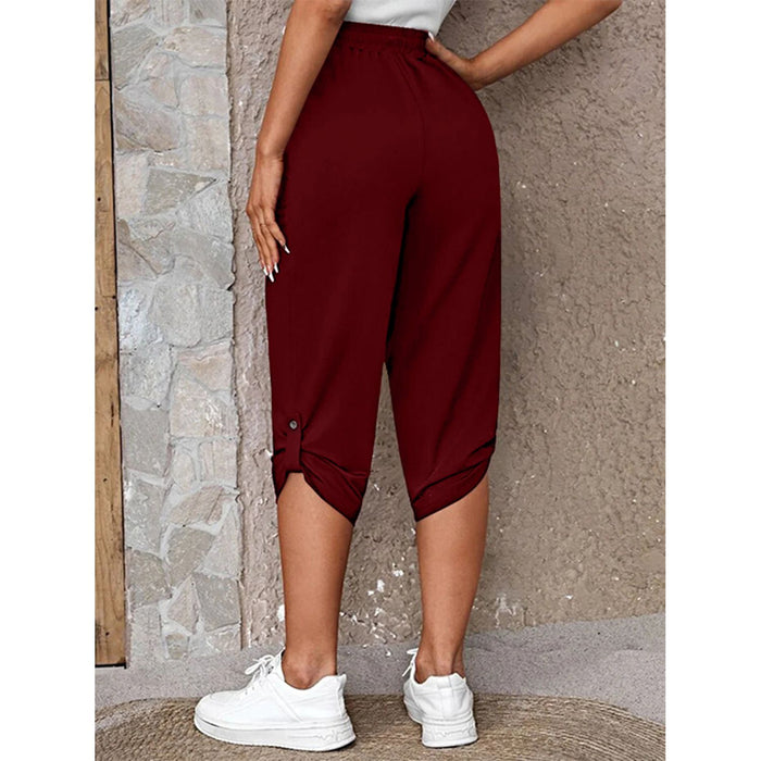 Roll-Tab Capris Pants