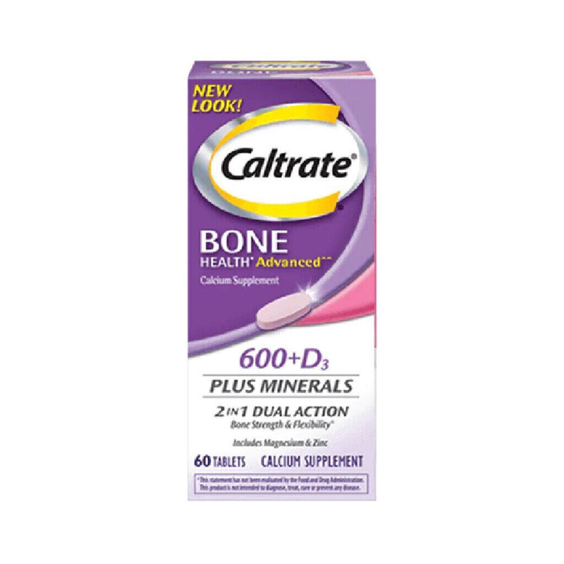 Caltrate Caltrate 600+D3 Plus Minerals Bone Health Advanced - 60 Tablets Vitamins & Supplements