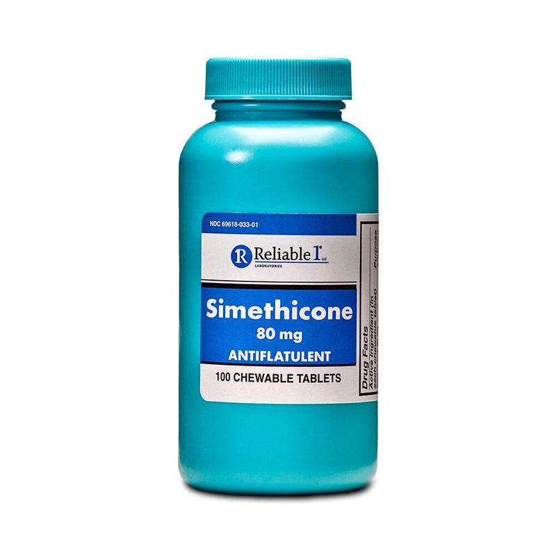 Reliable Reliable 1 Labs Simethicone Chewable Tablets 80 Mg Medicine & Drugs