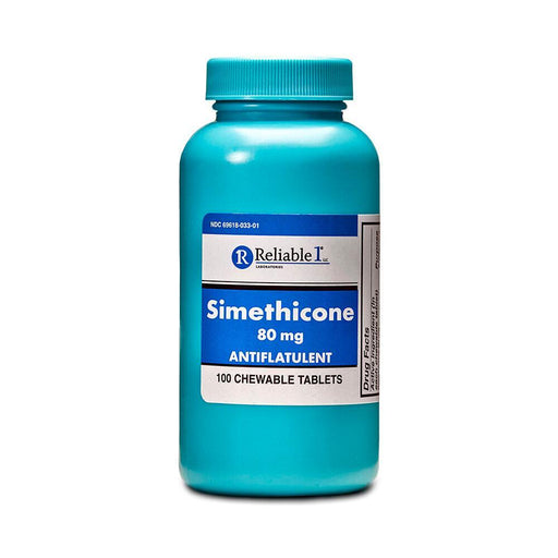 Reliable Reliable 1 Labs Simethicone Chewable Tablets 80 Mg Medicine & Drugs