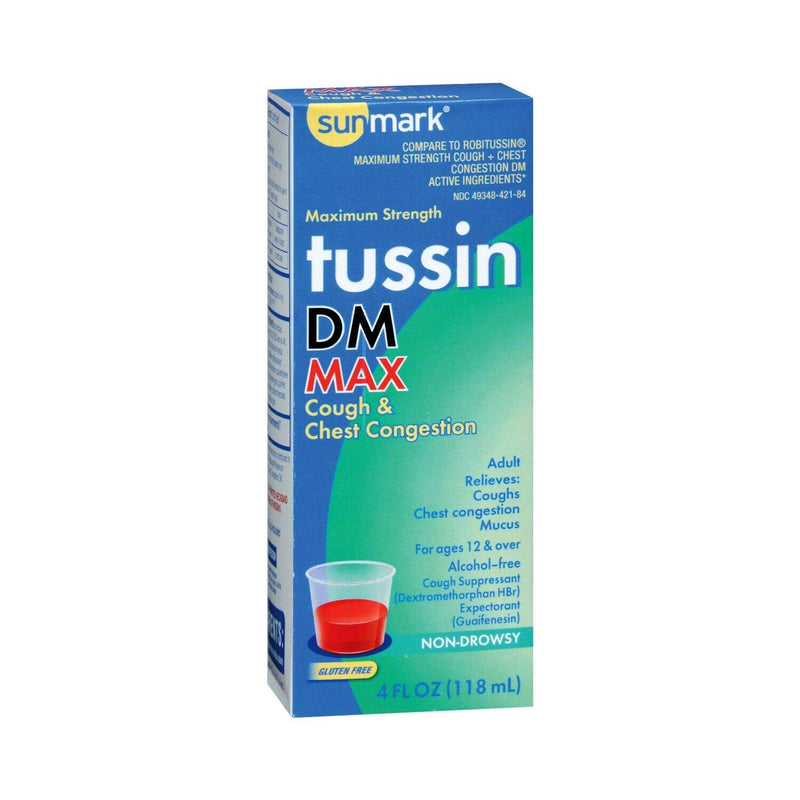 Sunmark Sunmark Non-Drowsy Maximum Strength Adult Tussin Cough & Chest Congestion DM 4Oz Liquid & Frozen Eggs
