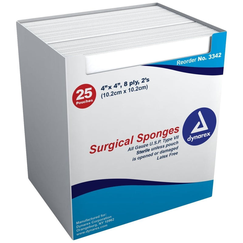 Dynarex Gauze Sponges  4” X 4” Ply First Aid