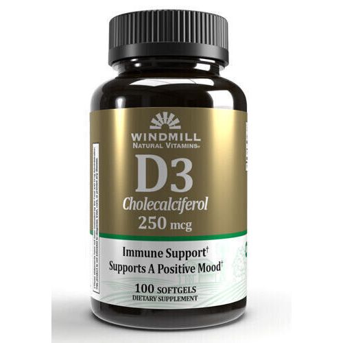 Windmill Windmill Vitamin D3 Cholecalciferol 250mcg Softgels 100ct Vitamins & Supplements