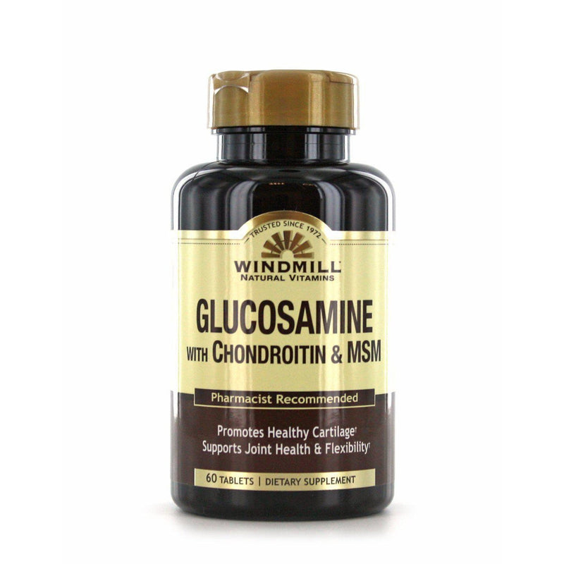 Windmill Windmill Health, Glucosamine With Chondrotin & MSM - 60 Tabs Vitamins & Supplements