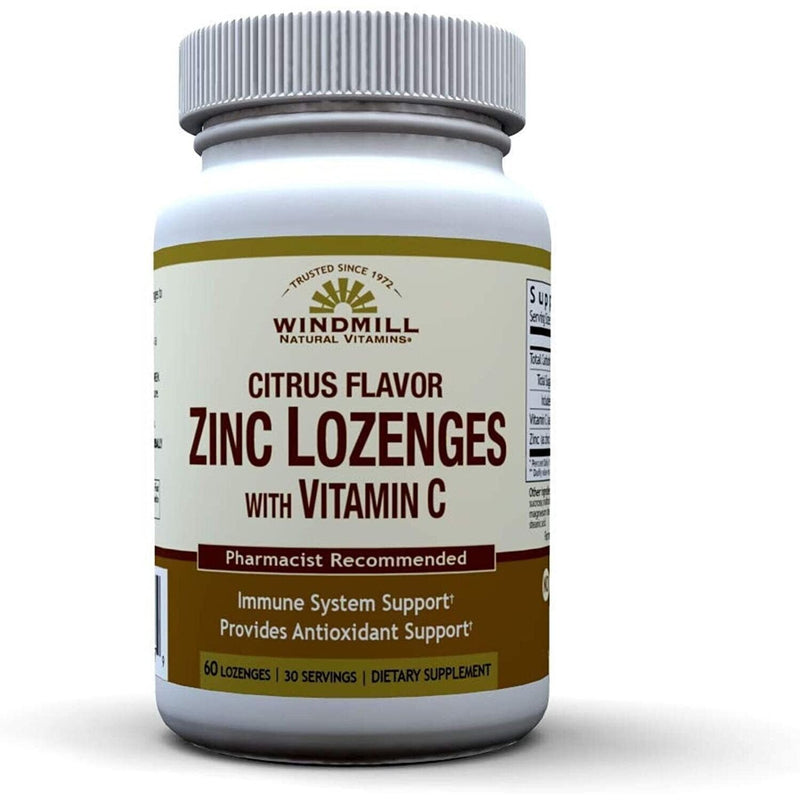 Windmill Windmill Zinc With Vitamin C Lozenges - Citrus Flavor 60ct Vitamins & Supplements