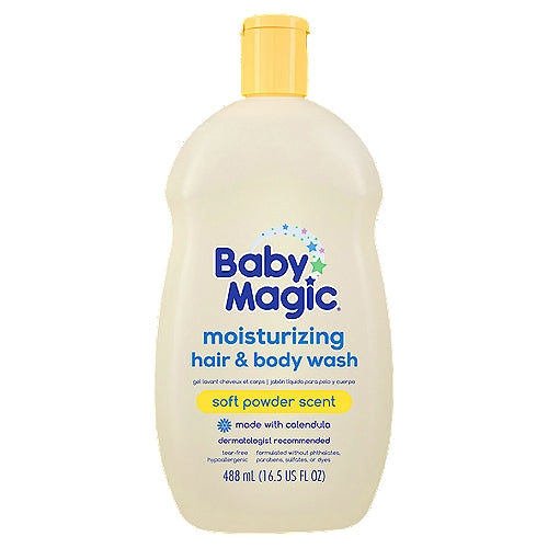 Baby Magic Baby Magic Soft Powder Scent Moisturizing Hair & Body Wash, 16.5 Fl Oz Body Wash