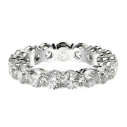 Bids.com Round Cut Lab Grown Diamond Eternity Ring in 14k White Gold (3 cttw FG/VS2) Rings
